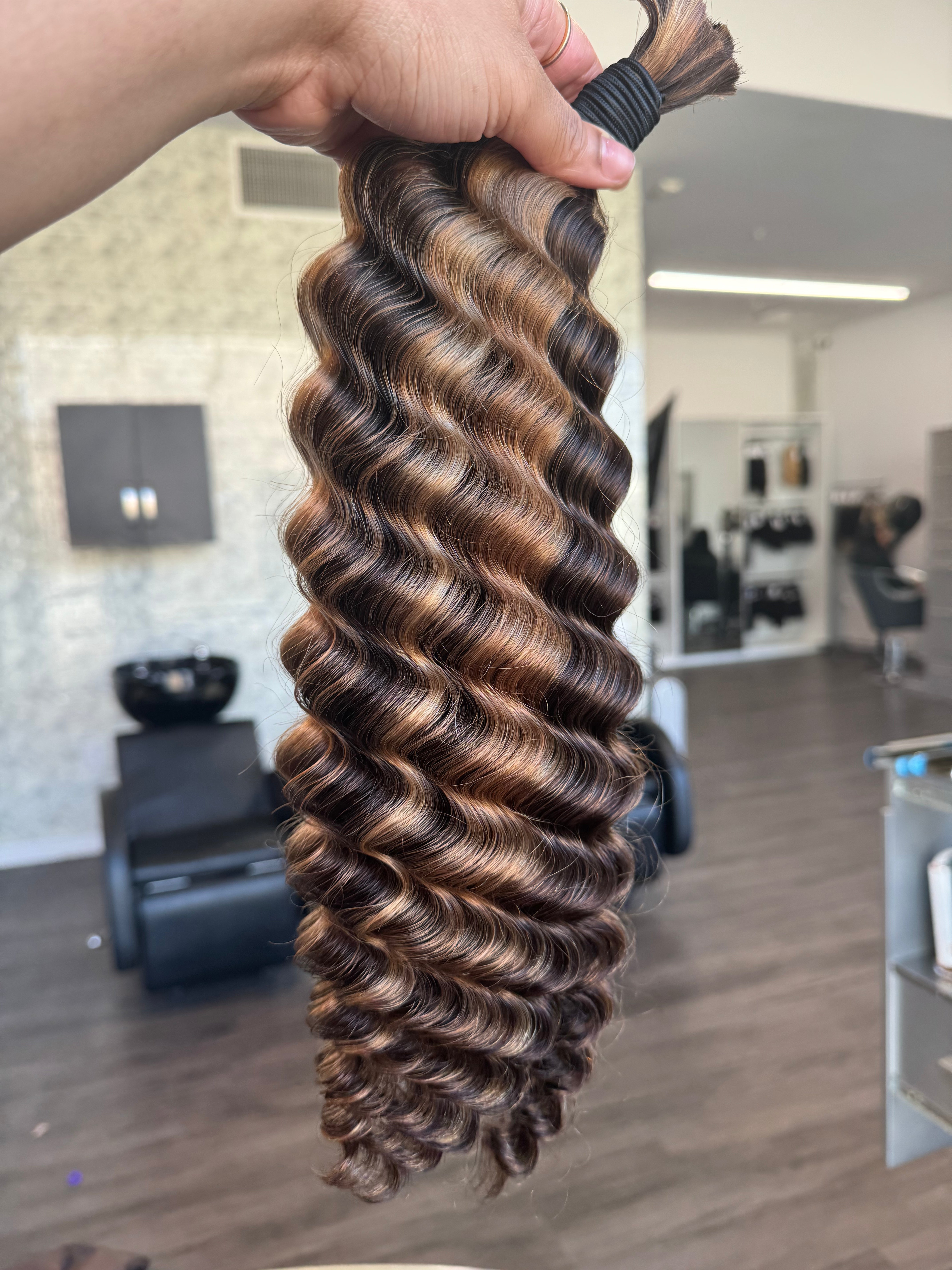 Custom Blend #4A/27/30 Deep Wave Bulk Hair