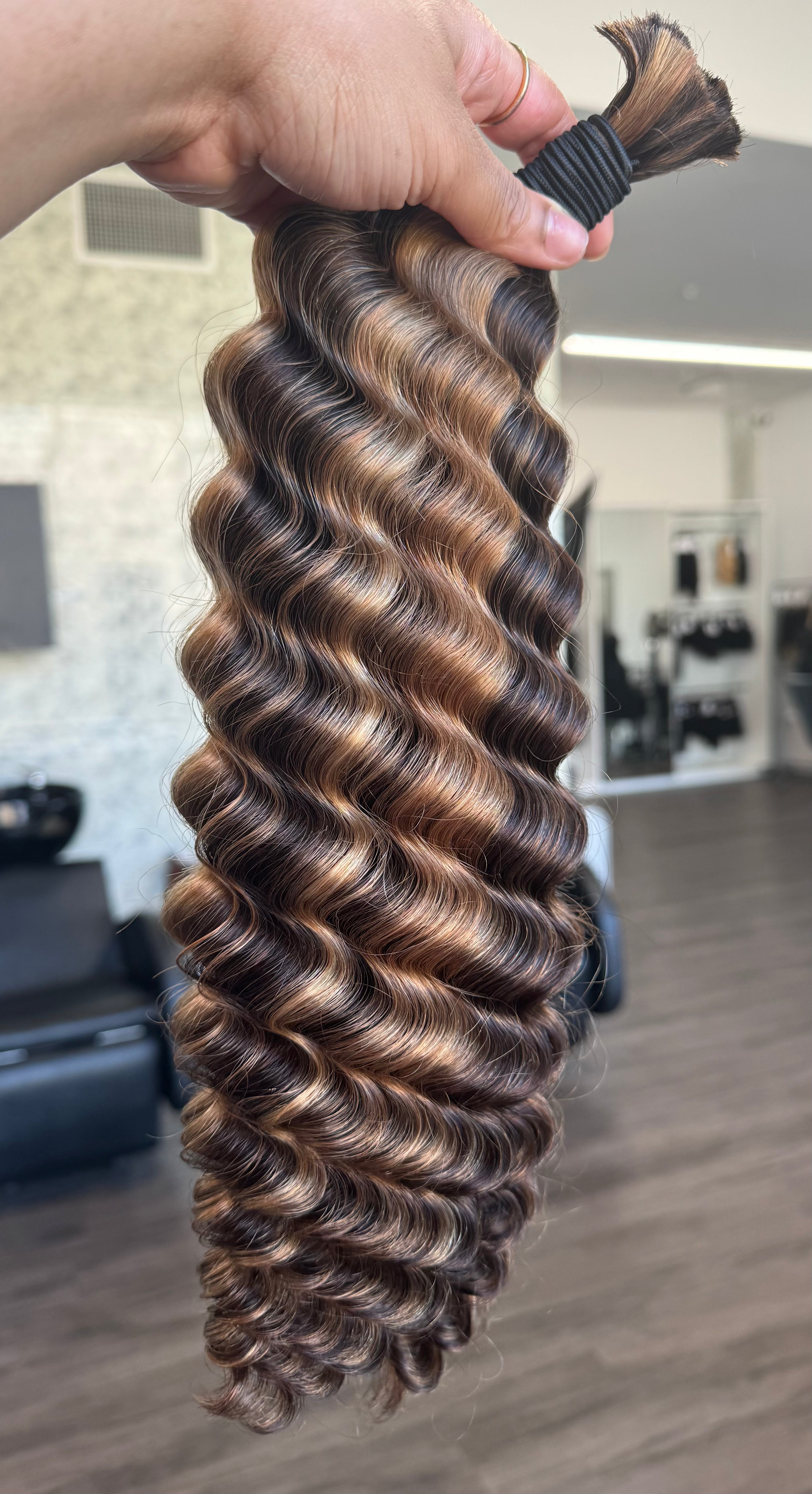Custom Blend #4A/27/30 Deep Wave Bulk Hair