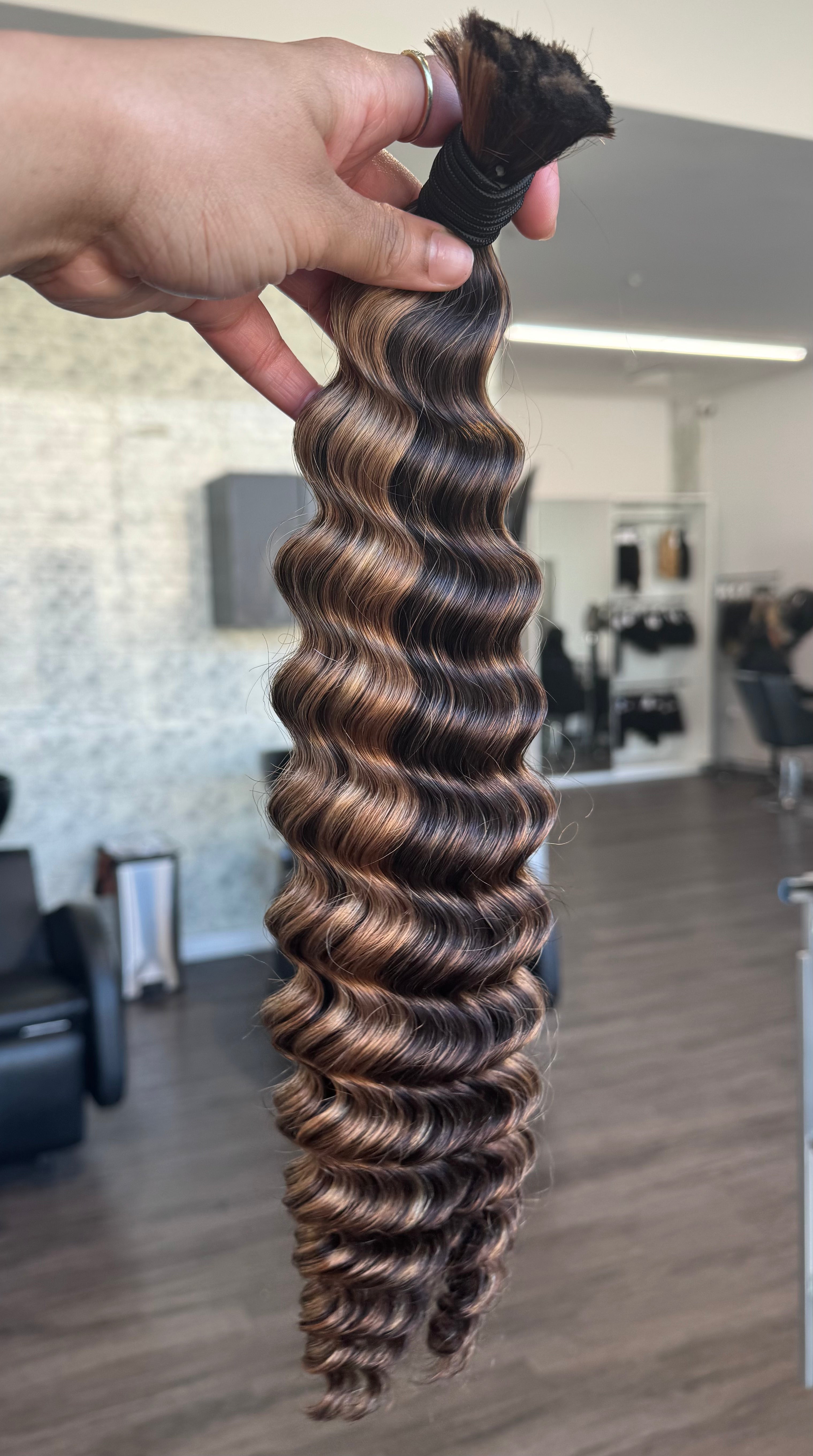Custom Blend #4A/27/30 Deep Wave Bulk Hair