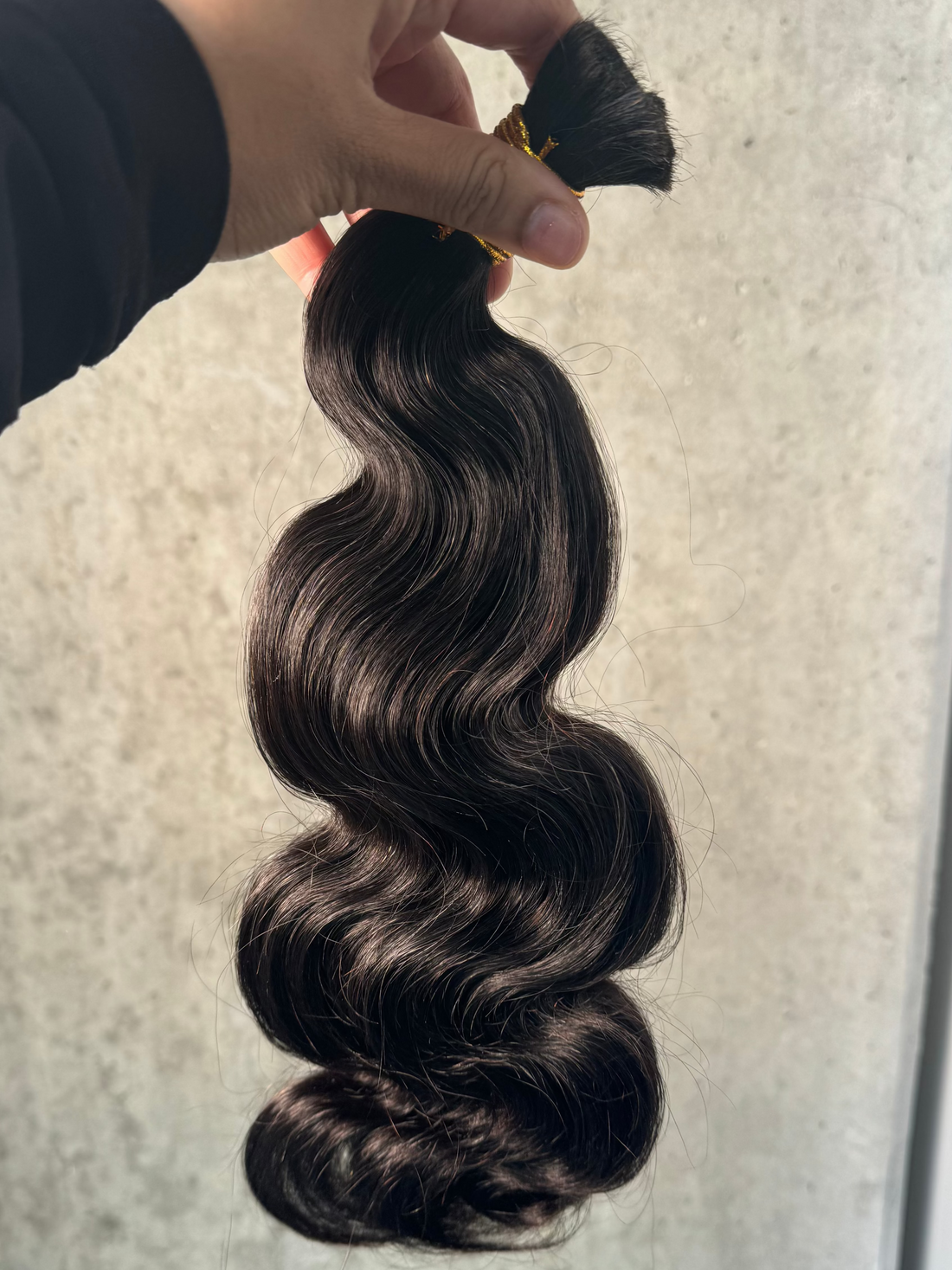 Natural Black Body Wave Bulk Human Hair