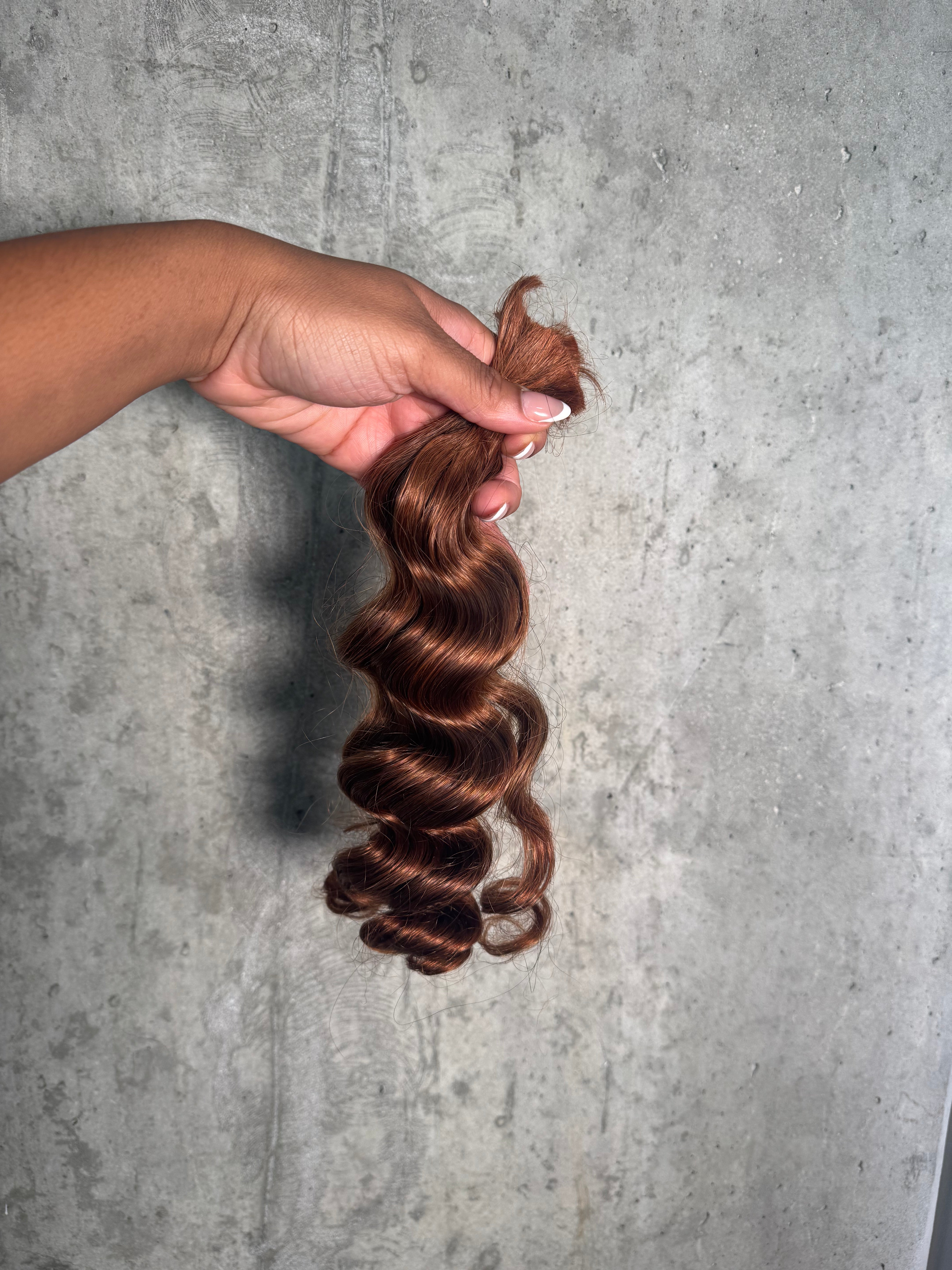 Brown #30 Loose Wave Bulk Hair