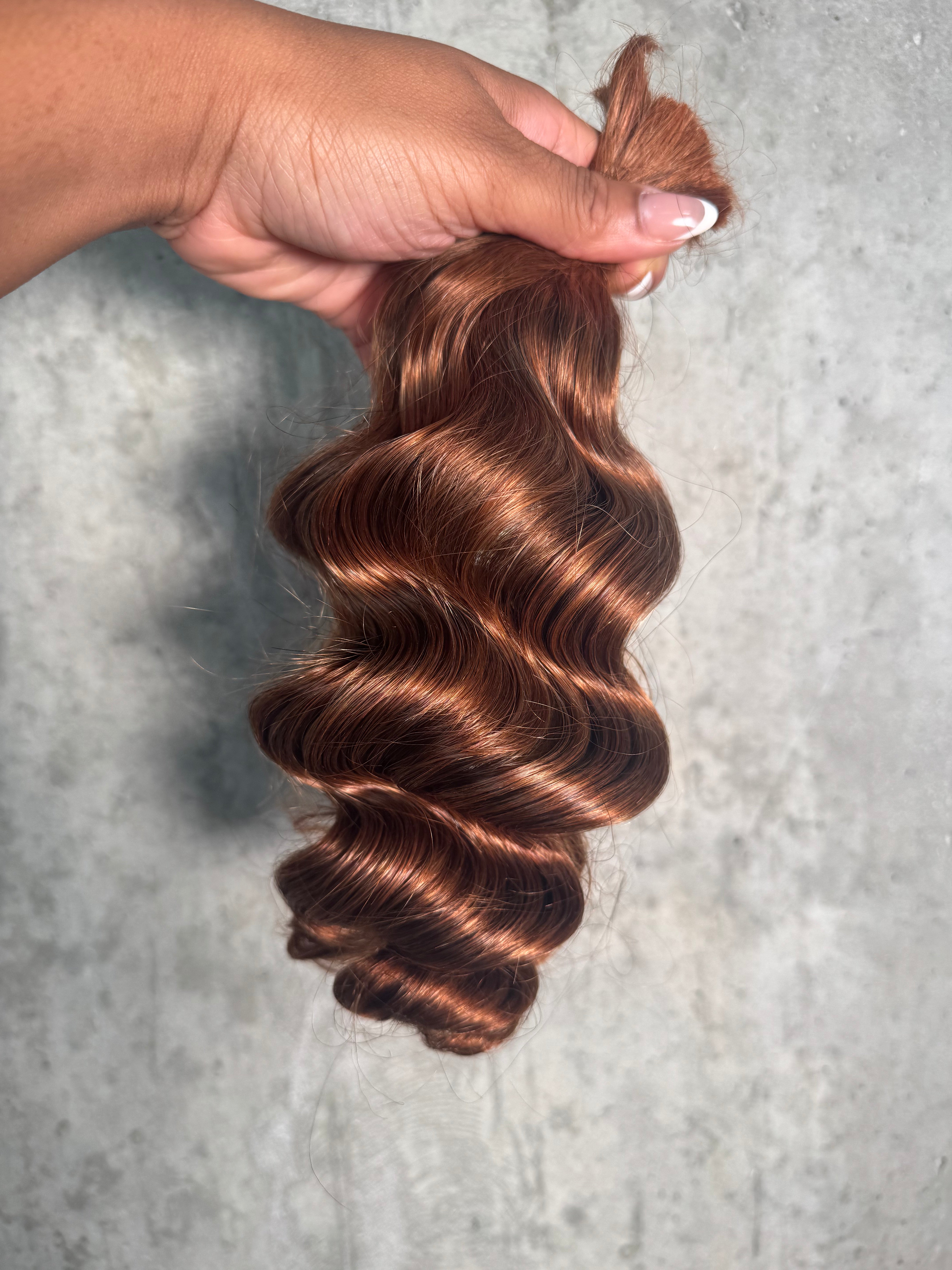 Brown #30 Loose Wave Bulk Hair