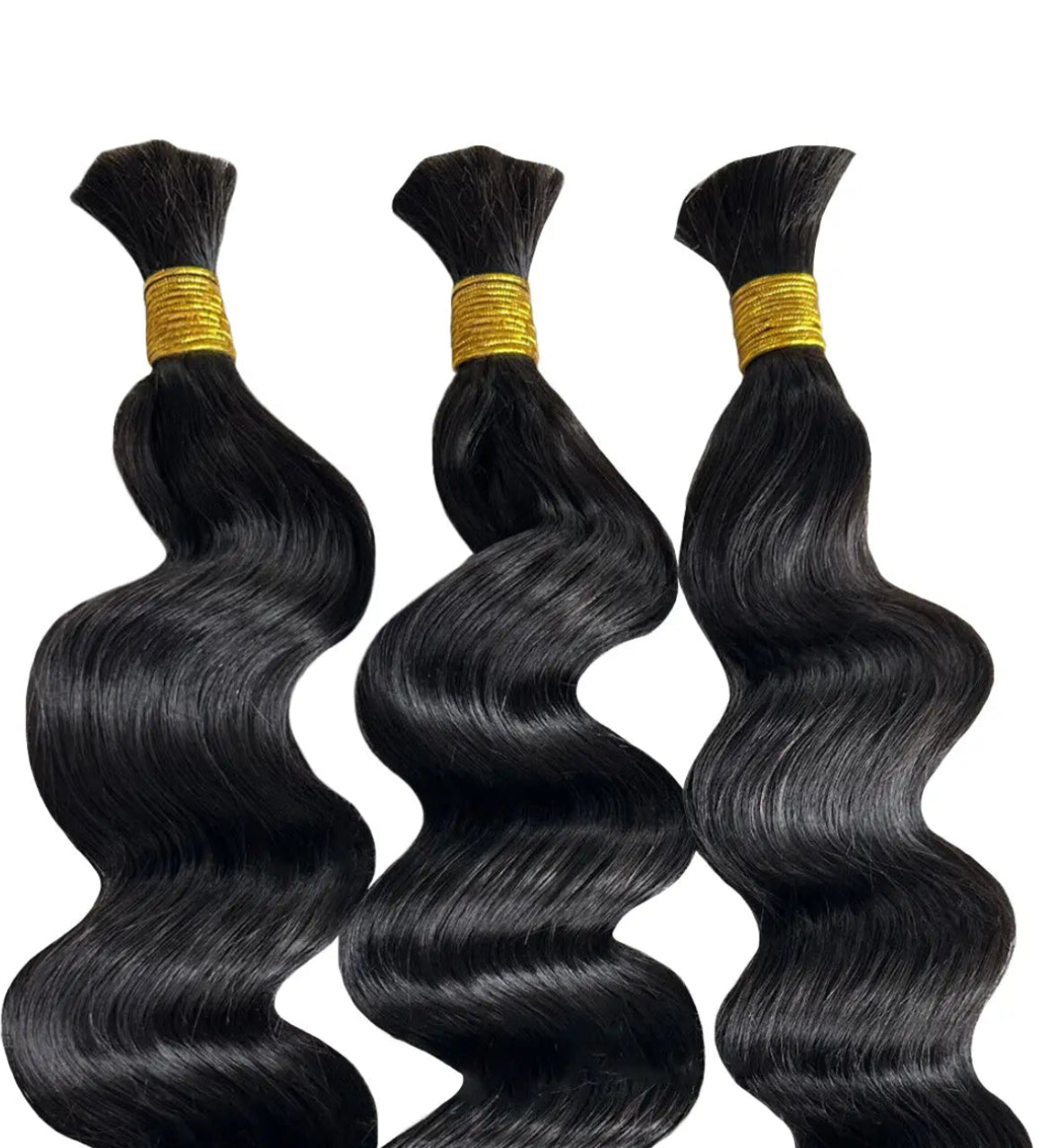 Natural Black Loose Wave Bulk Human Hair