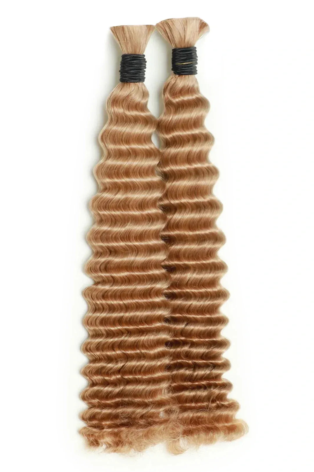 Honey Blonde #27 Bulk Hair Deep Wave