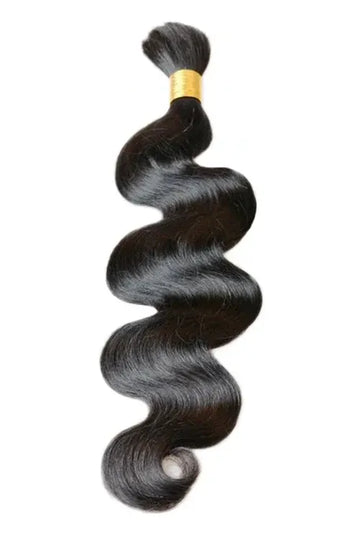 Natural Black Body Wave Bulk Human Hair