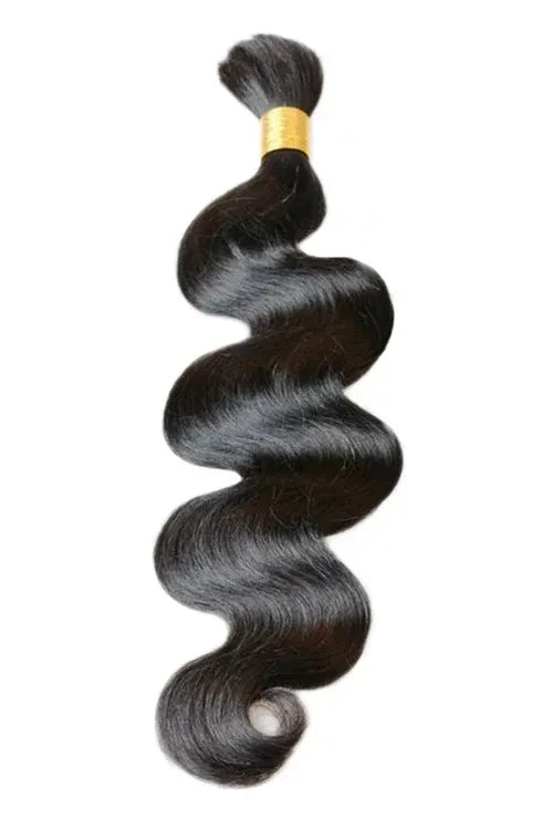 Natural Black Body Wave Bulk Human Hair
