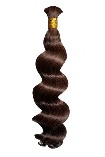 Chocolate Brown #4 Loose Wave Bulk Hair