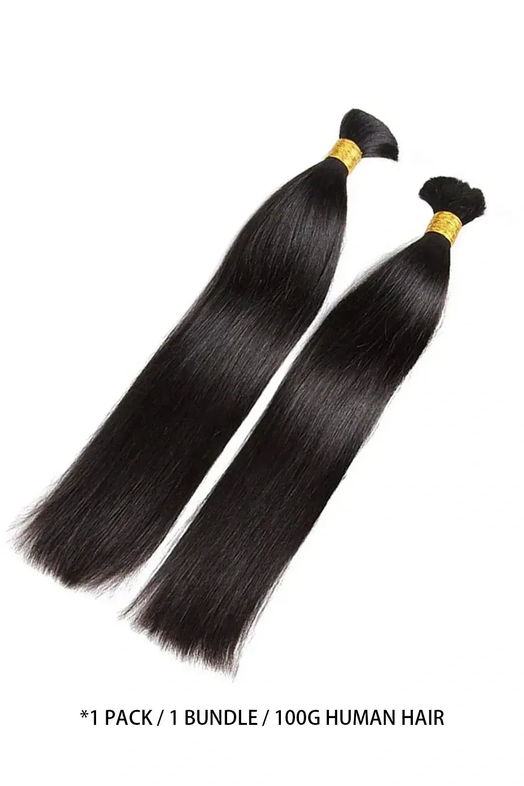 Natural Black Straight Bulk Human Hair