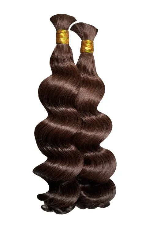 Chocolate Brown #4 Loose Wave Bulk Hair