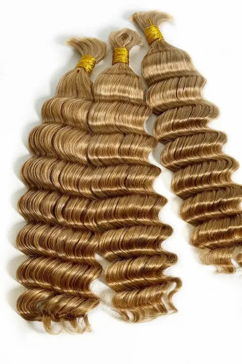 Honey Blonde #27 Loose Deep Wave Bulk Hair