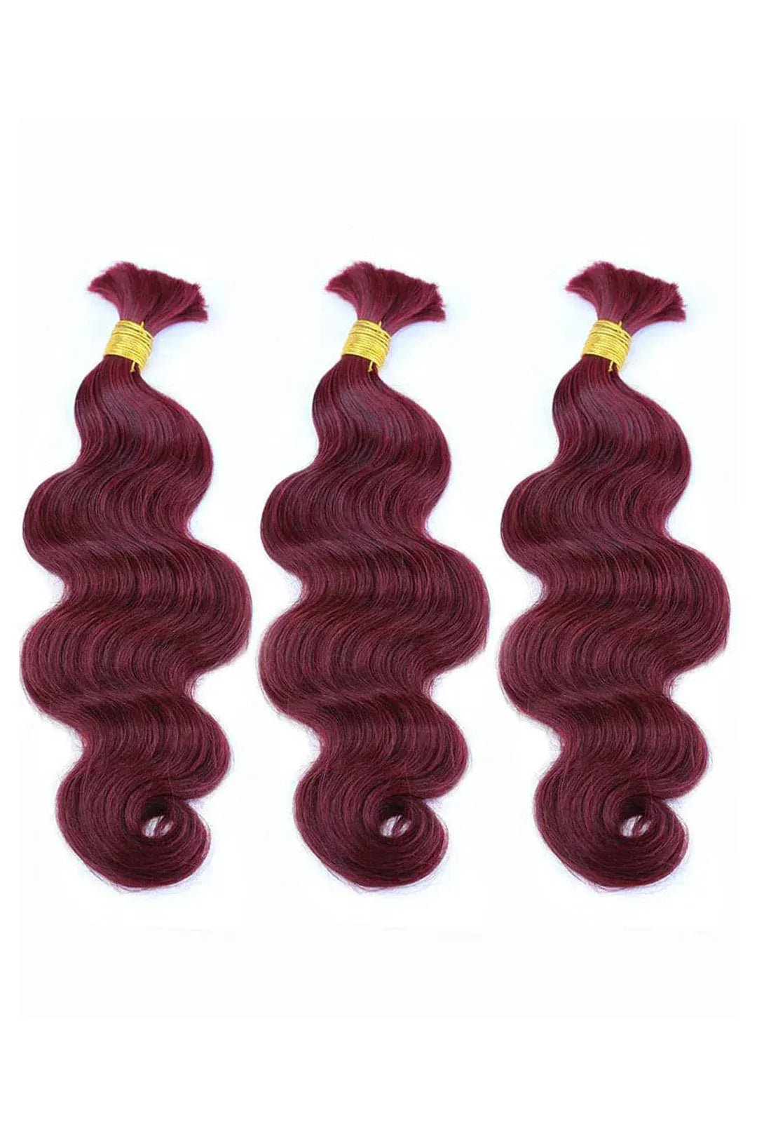 Burgundy Body Wave Bulk Human Hair
