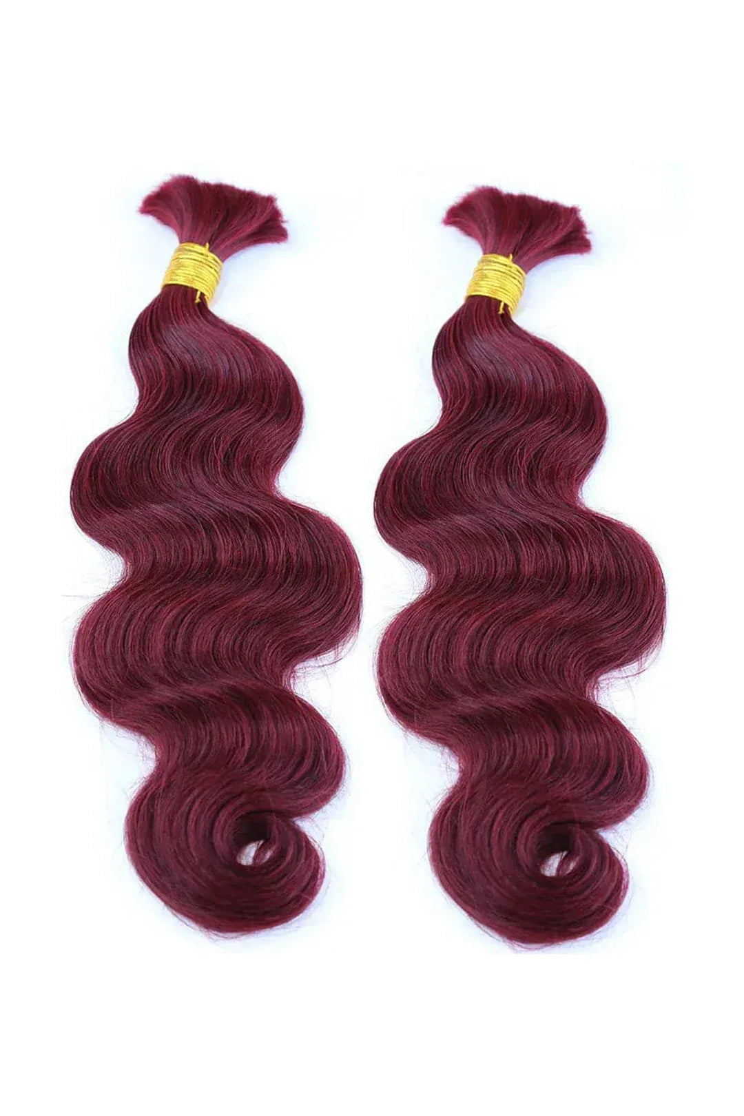 Burgundy Body Wave Bulk Human Hair