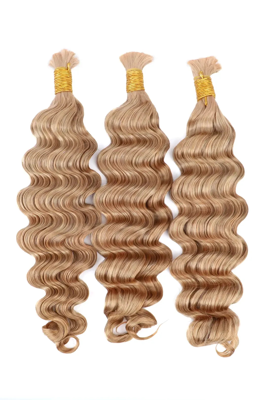 Honey Blonde #27 Bulk Hair Loose Curly