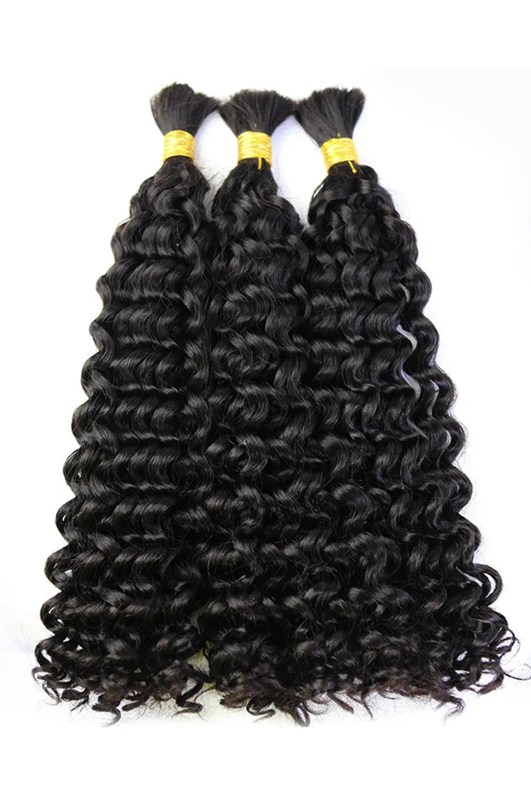 Natural Black Water Wave Bulk Hair