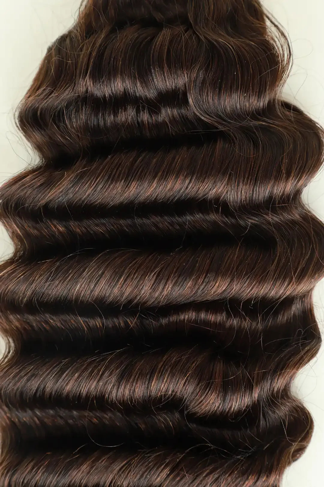 Chocolate Brown #4 Deep Wave Bulk Human Hair