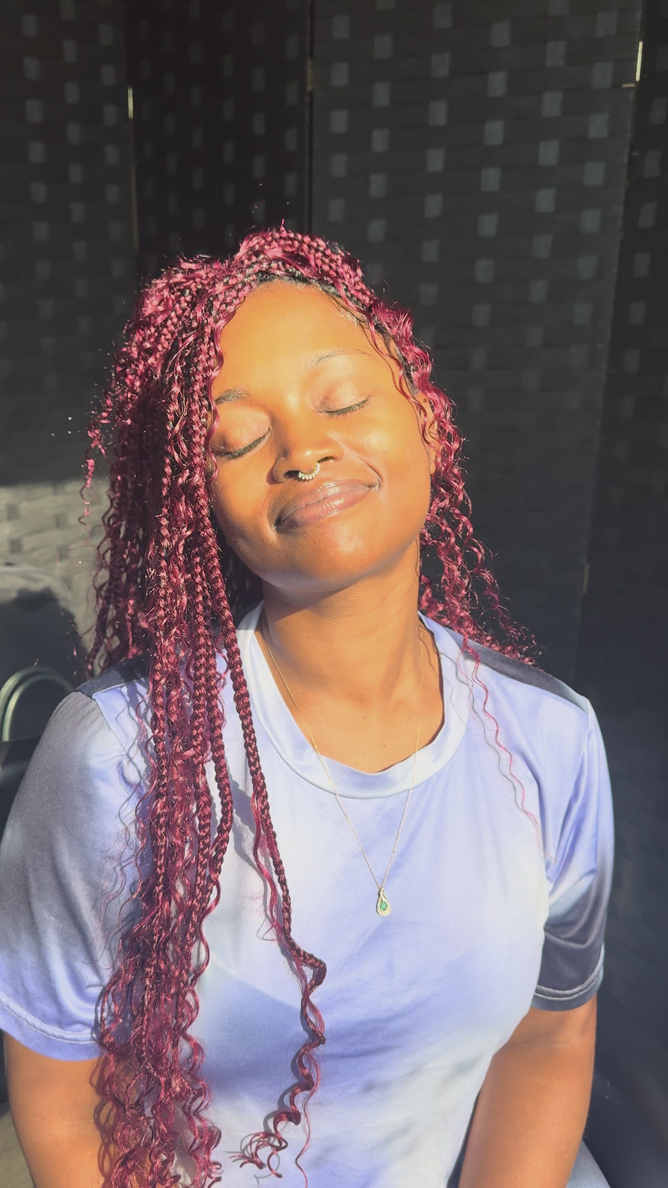 Burgundy Bulk Human Hair Deep Wave